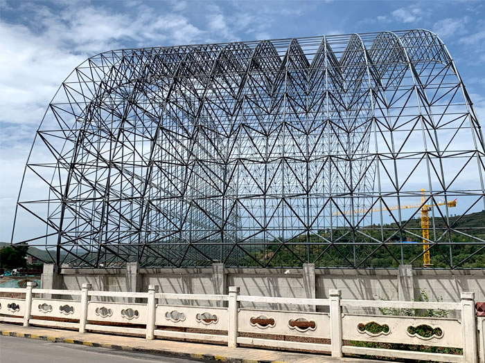 麻城山寨矿储煤棚网架