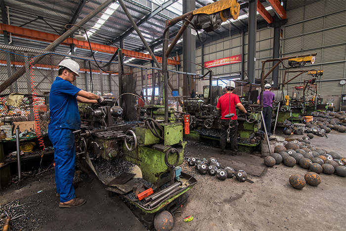 麻城网架配件车间